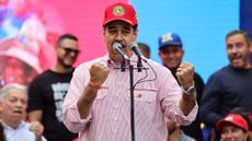 Maduro at a protest