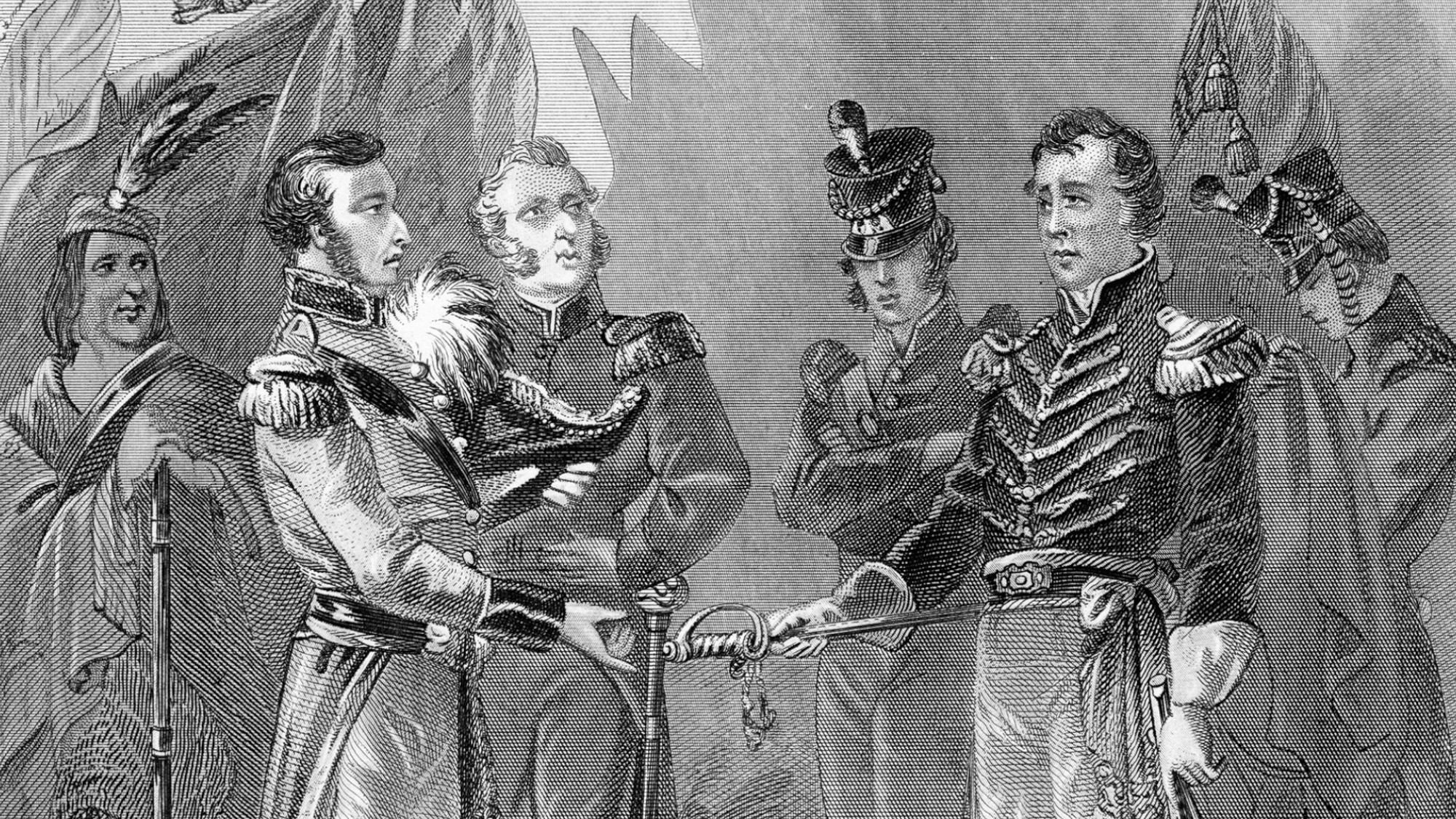 Gen. Hull surrenders to the British.